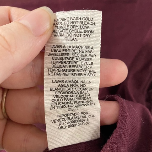 Garage Burgundy Cropped Tank Top with Mesh Detail - Picture 7 of 8